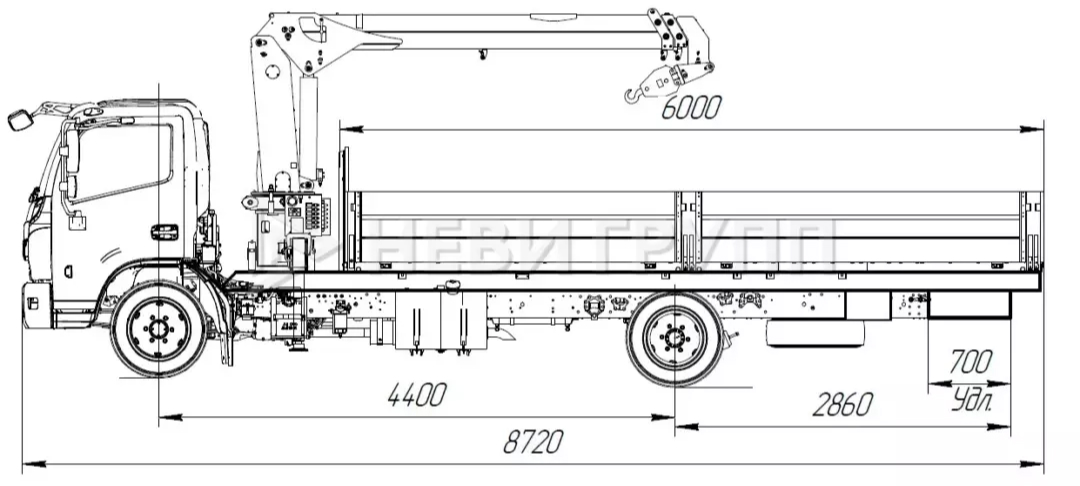 DONGFENG Z80L Бортовой с КМУ