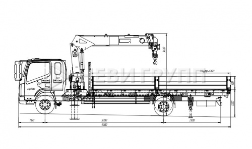 DONGFENG С120L Бортовой с КМУ