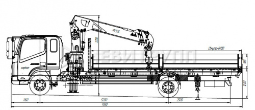 DONGFENG С120L Бортовой с КМУ
