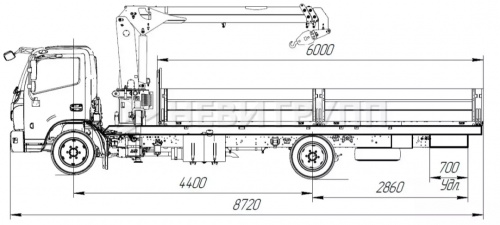DONGFENG Z80L Бортовой с КМУ