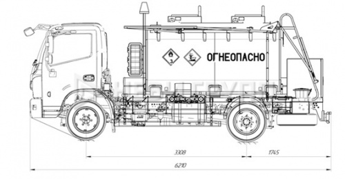 DONGFENG C120T Автотопливозаправщик (АТЗ)